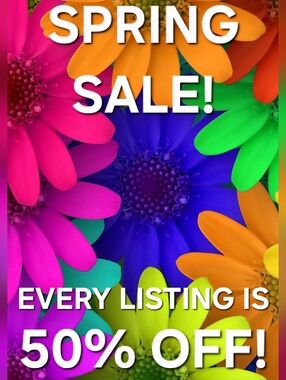 SPRING SALE! 50% OFF!